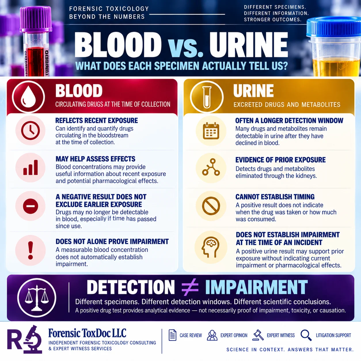 Blood vs. Urine
