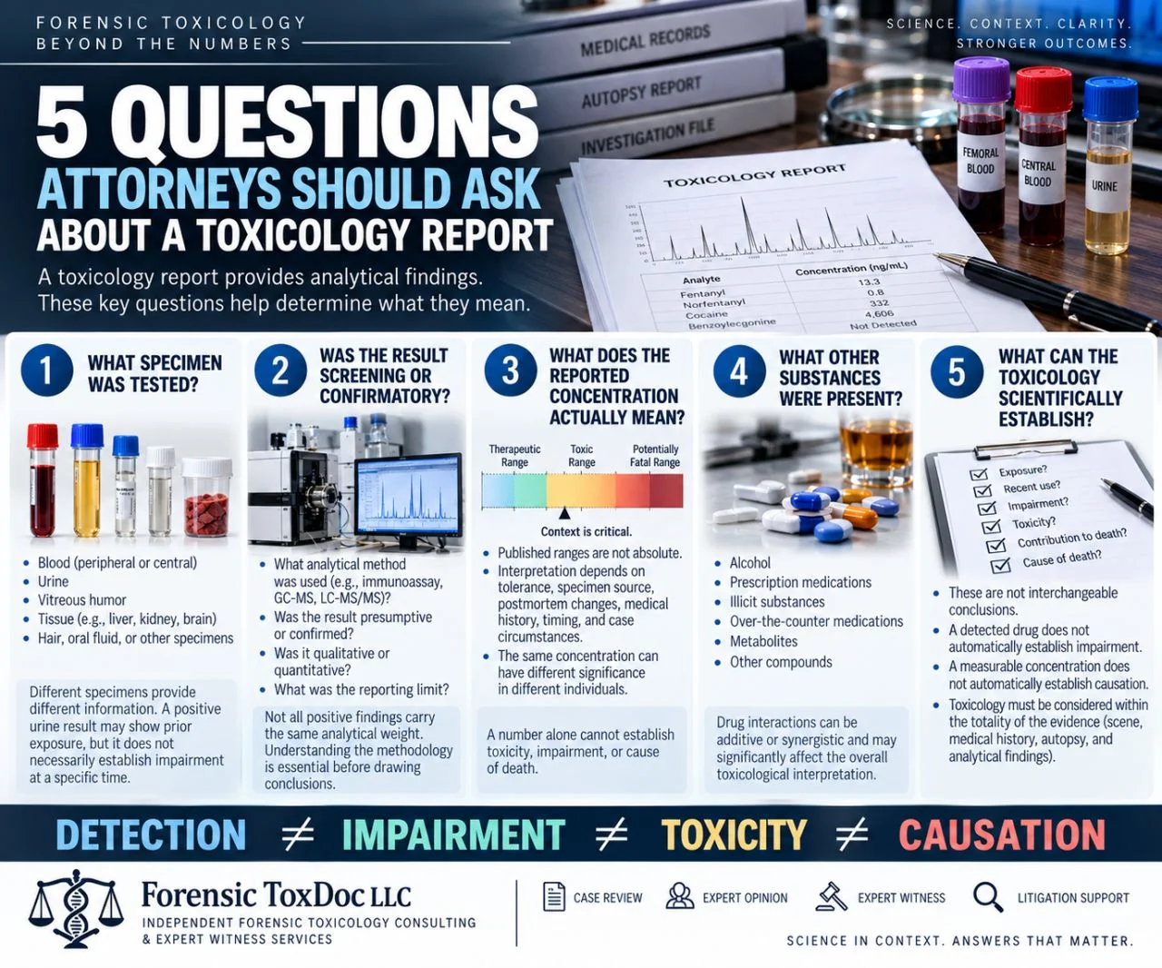 5 Questions Attorneys Should Ask About a Toxicology Report